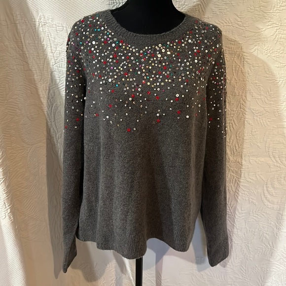 Halogen Sweaters - Halogen sequined sweater, size large, NWT